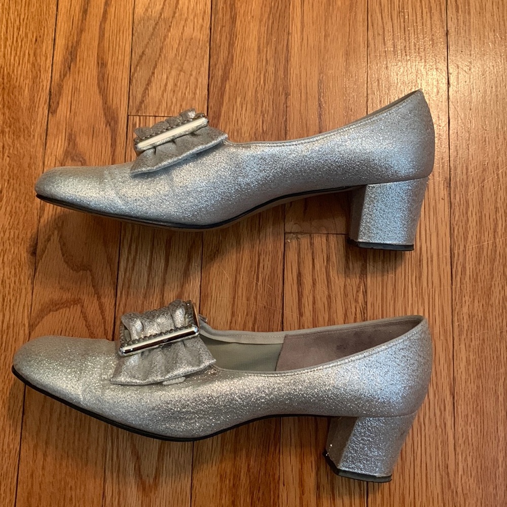 Vintage Silver Lame Shoes